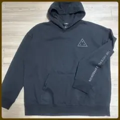 H&M ロゴパーカー　フーディー ブラック 黒