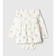 GAP フローラル ボディスーツ ワンピース (ベビー) 花柄 ロンパース 80