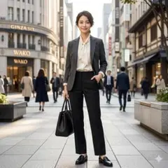 セオリー 黒 パンツ ウール96% 日本製 サイズ0 テーパード 薄手　春夏