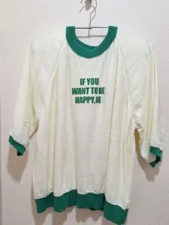 ニコアンド　リンガーロゴニットプルオーバー　半袖ニット