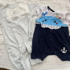 ［新品］［新生児］ロンパース、コンビドレス