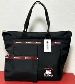 ボストンバッグ　レスポートサック ハローキテ リボン結 ショルダー　ポーチ付 ボストンバッグ レスポートサック ハローキテ リボン結 ショルダー
