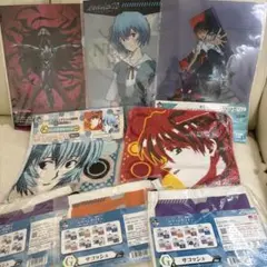 エヴァンゲリオン　クリアファイル　ハンドタオルセット　サコッシュ　まとめ売り