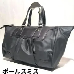 ポールスミス　ハンドバッグ　レザー　黒　ブラック　レディース　ミニボストンバッグ