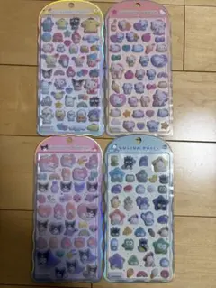 M*u様 サンリオ　コットンパフィ　4枚セット