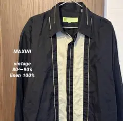 MAXINI vintage 80-90s リネン100% シャツのサムネイル