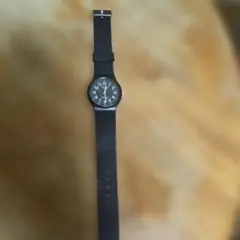 H*G様 ブラックアナログクォーツ腕時計