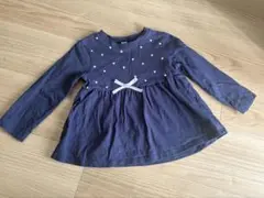 après les cours ネイビー ハート柄 100