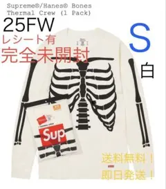 【完全未開封】supreme Hanes Bones Thermal Crew