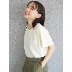 新品 タグ付き アメリカンホリック クルーネックベーシック半袖カットプルオーバー