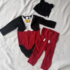 サイズ68 4ー6m ミッキーマウス ロンパース