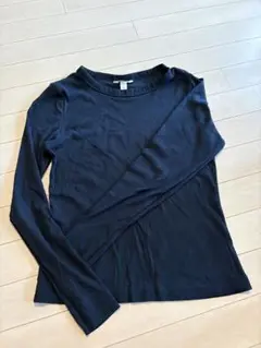 H&M ブラック 長袖 Tシャツ