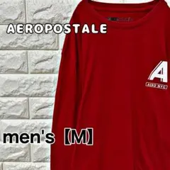 【AEROPOSTALE】長袖Tシャツ　ロンT【メンズM】レッド　D11