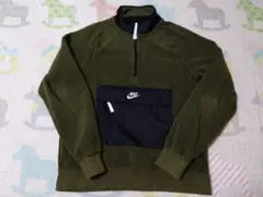 Nike ナイキ ハーフジップ フリースジャケット オリーブグリーン