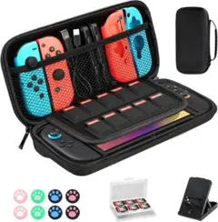 Switch2対応 ケース 10ゲームカードスロット ブラック