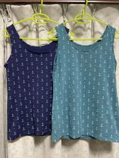アンカー錨柄 タンクトップ 2枚セット　未使用✨のサムネイル