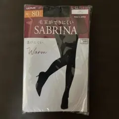 SABRINA 80デニールタイツ ブラック L〜LL