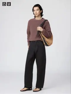 新品　UNIQLO U ワイドテーパードジーンズ