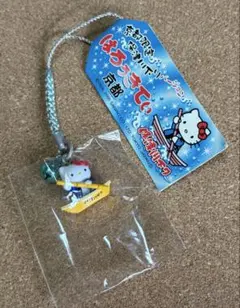 (訳あり)ハローキティ ご当地 根付け 京都限定 保津川下りバージョン