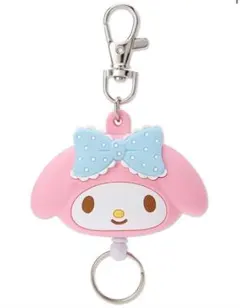 サンリオマイメロディ フェイス形リールキーホルダー, ピンク