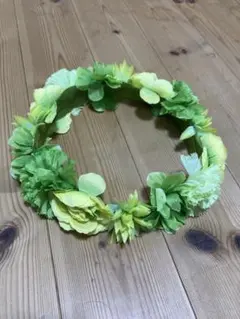 花冠 緑と黄色　ハク