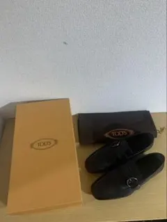 TOD'S トッズ ダブルT レザー スリッポン ビットローファー黒36.5