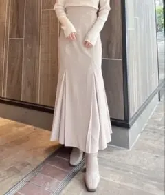 dazzlin レースアップナロースカート　アイボリー