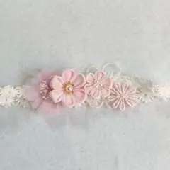 67 髪飾り　ベビー　ヘアバンド　初節句　お食い初め100日祝いひな祭りベビー袴