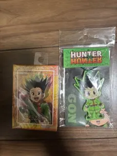 【未開封】HUNTER×HUNTER ゴン アクリルキーホルダーとパズルセット