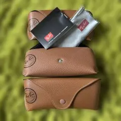 Ray-Ban メガネケース 3個セット ブラウン