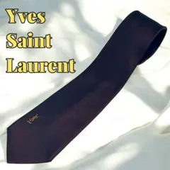 Yves Saint Laurent イブサンローラン ネクタイ ダークブラウン