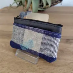 ミナペルホネン/cyoucyoちょうちょネイビー/本革グレイスマートキ