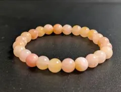 オレンジムーンストーンのブレスレット　8mm　天然石
