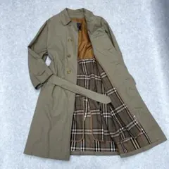 バーバリーズ ステンカラーコート ノバチェック ベージュ ライナー ベルト付き