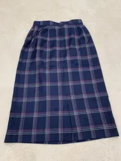 BURBERRY バーバリー スカート チェック柄 Sサイズ 旧タグ レトロ 紺