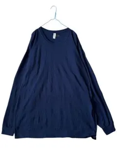 【JERZEES】ネイビー 長袖 3XLサイズ 古着　海外のサムネイル