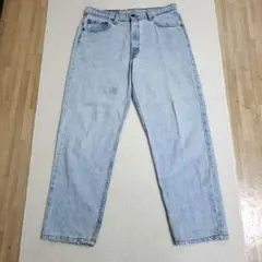 Levi's赤文字550アメリカ製90sライトブルーW36L30ビックサイズ