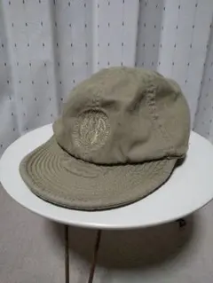 美品 ナイジェルケーボン LYBRO ロゴ メカニックキャップ ヘリンボーン帽子