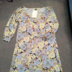 ALBA ROSA 花柄五分袖チュニック