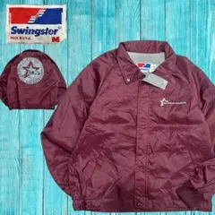 USA製 80s 90s Swingster コーチジャケット M 刺繍 企業物