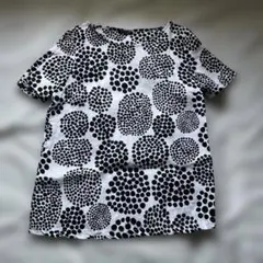 マリメッコ　リネンドットトップス◎白⭐︎ムック本掲載柄