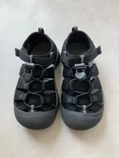 keen ニューポートH2 19.5cm ブラック×イエロー