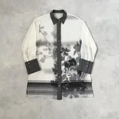 ADORE アドーア トップス シアーシェイドプリントシャツ・ブラウス 
