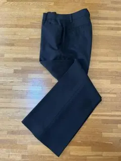 BLACK スラックス センタープレス入り