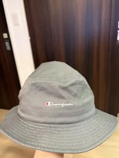 Champion バケットハット グレー 星条旗刺繍のサムネイル