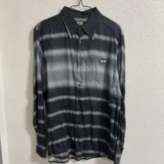 DIESEL 長袖シャツ グレー/ブラック