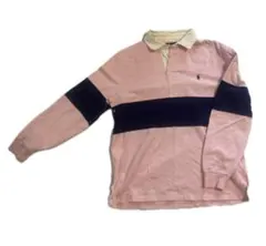 polo ラルフローレン　ラガーシャツ　ピンク　Lサイズのサムネイル