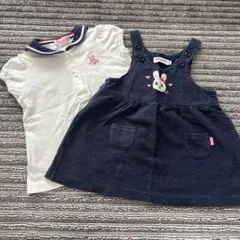 ミキハウス　セーラー　ジャンパースカート