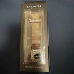 COACH ブラウンレザー Apple Watchバンド 20mm