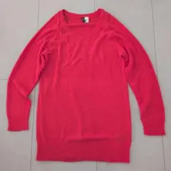 ピンク ニットセーター XS 長袖